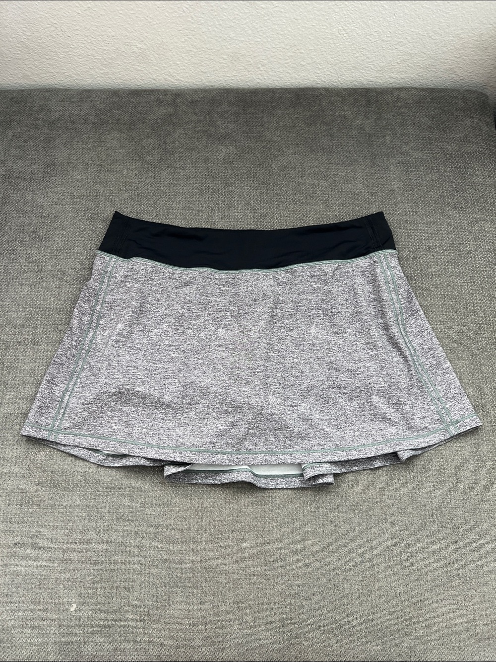 lululemon athletica Heather Gray Skort with Black Waistband